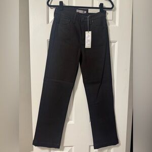Black Straight-Leg Jeans